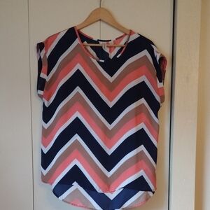 Tacera Pink Cap Sleeve Boxy Blouse